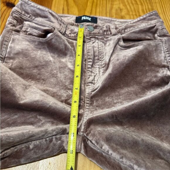 Paige Womens Cindy Straight in Warm Suede Velvet 28 Grunge Boho $219 - Picture 8 of 14